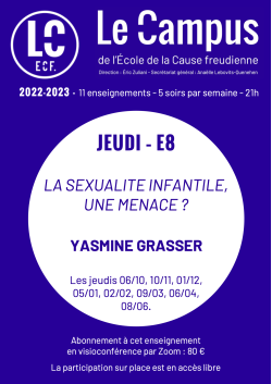 E8-La sexualité infantile, une menace ?