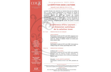 Matinée 7 des enseignements du CERA - Conf. d'É Laurent