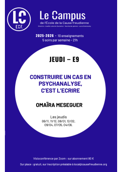 E9 - Construire un cas en...