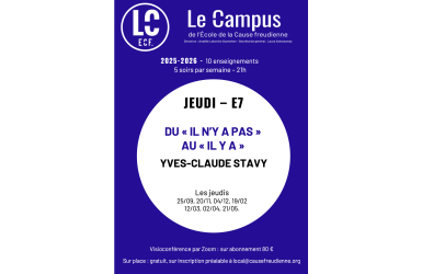 E7 - Du "Il n'y a pas" au "Il y a"