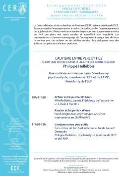 Matinée 5 des enseignements du CERA - 2025-26