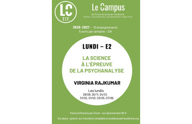 E2- LA SCIENCE À L'ÉPREUVE DE LA PSYCHANALYSE