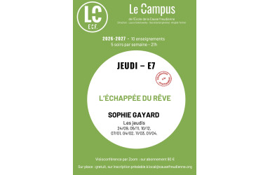E7 - L'ÉCHAPPÉE DU RÊVE