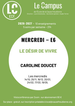 E6 - LE DÉSIR DE VIVRE