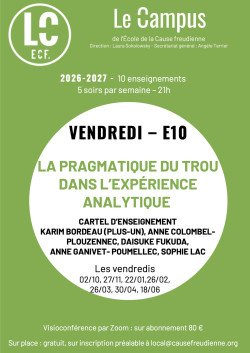 E10 - LA PRAGMATIQUE DU...