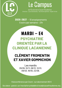 E4 - PSYCHIATRIE ORIENTÉE...