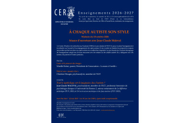 Matinée 1 des enseignements du CERA - 2026-27